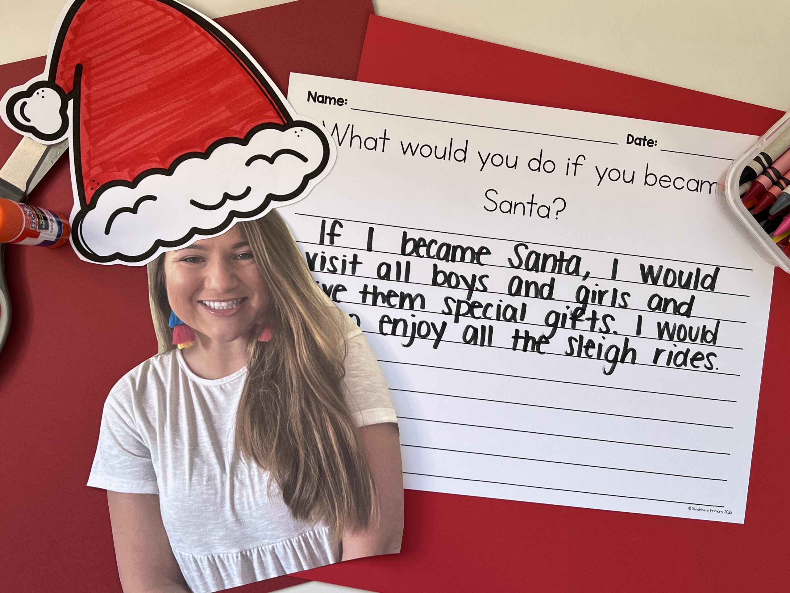 Santa Craft for Elementary Students