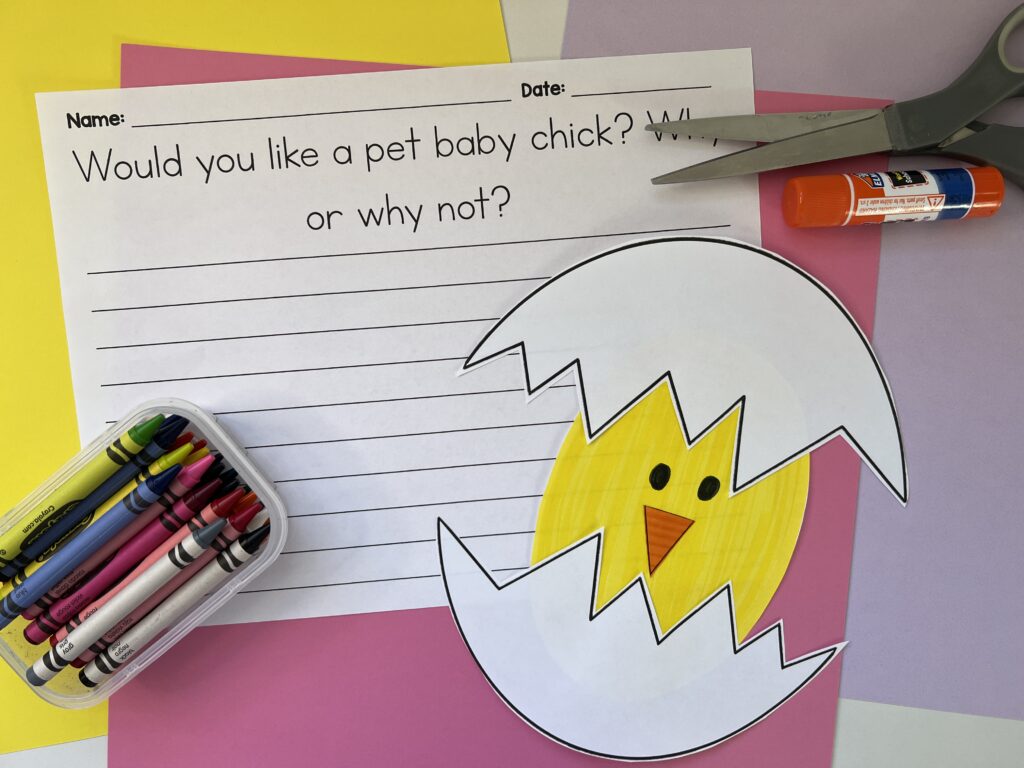 Opinion Writing Craft Idea for First Grade