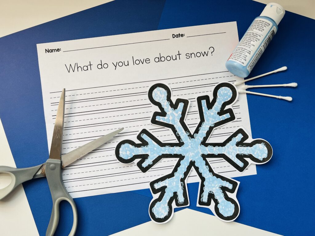 Snowflake Craft for Elementary Students 