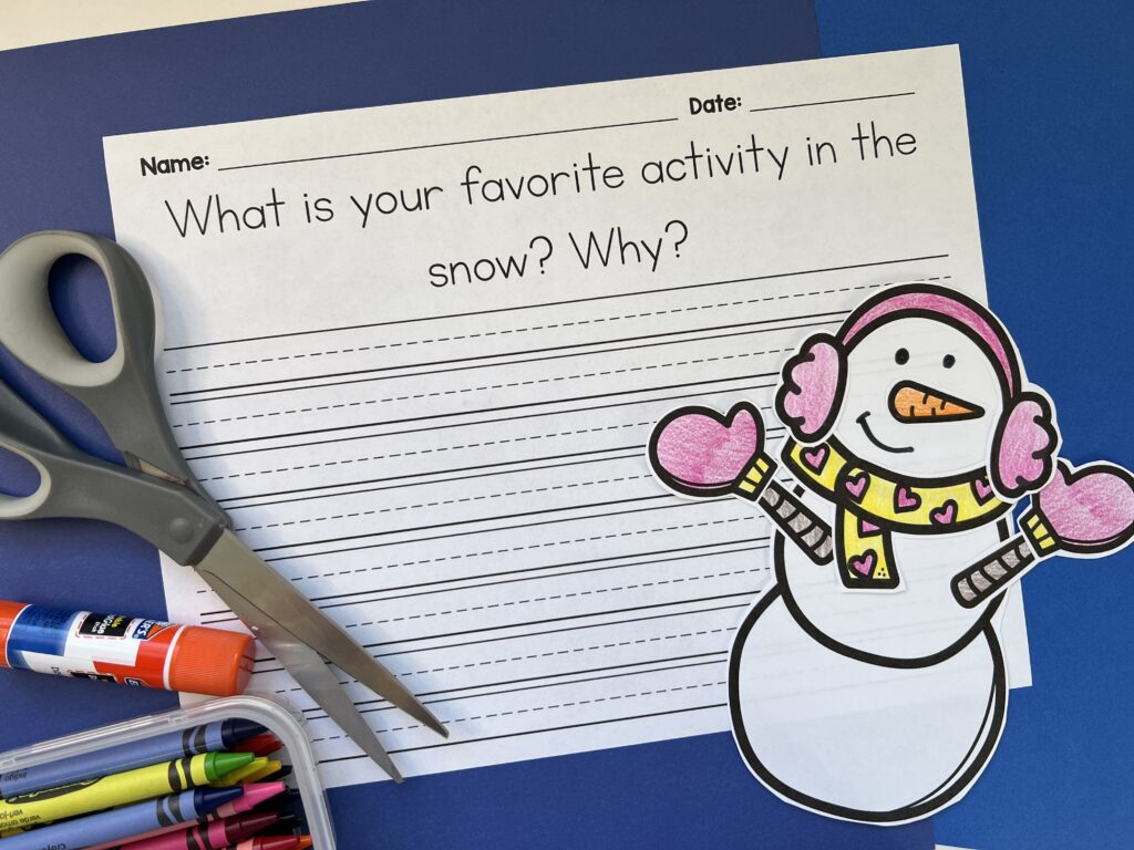 Snowman Craft for Elementary Students